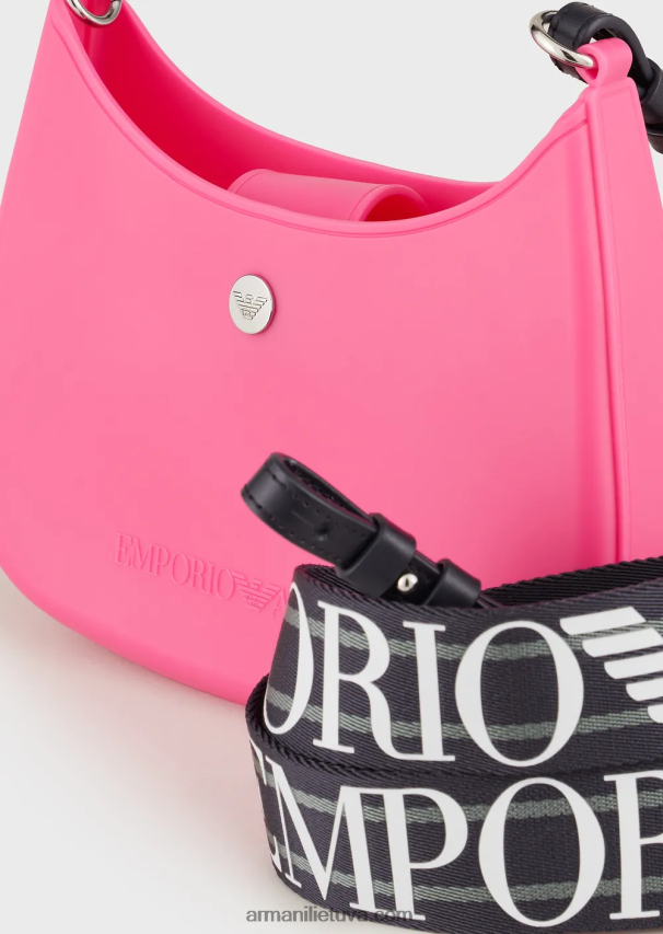 moterys žalias Armani Perdirbtas PVC guminis krepšys ant pečių 02482X647