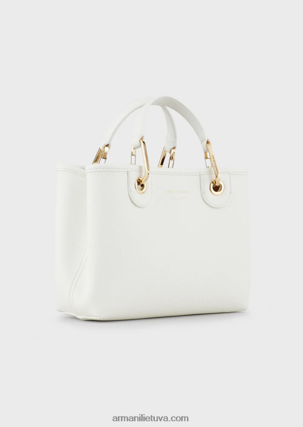moterys baltas Armani myea maišelis mažas pirkėjo krepšys su elnio raštu 02482X656