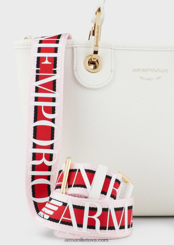 moterys baltas Armani myea maišelis mažas pirkėjo krepšys su elnio raštu 02482X656