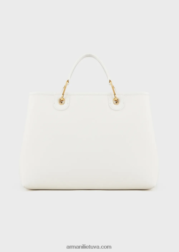 moterys baltas Armani vidutinio myea pirkėjo krepšys su elnio raštu 02482X674