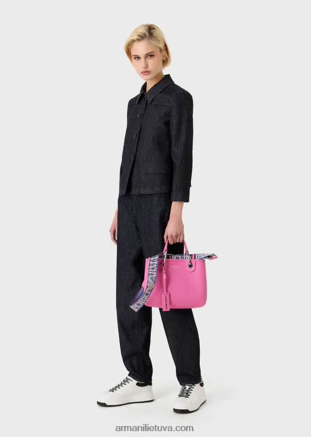 moterys bordo Armani myea maišelis mažas pirkėjo krepšys su elnio raštu 02482X667