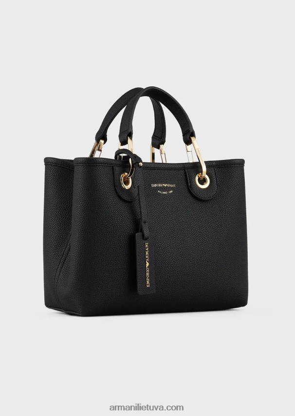 moterys giliai juoda Armani myea maišelis mažas pirkėjo krepšys su elnio raštu 02482X654