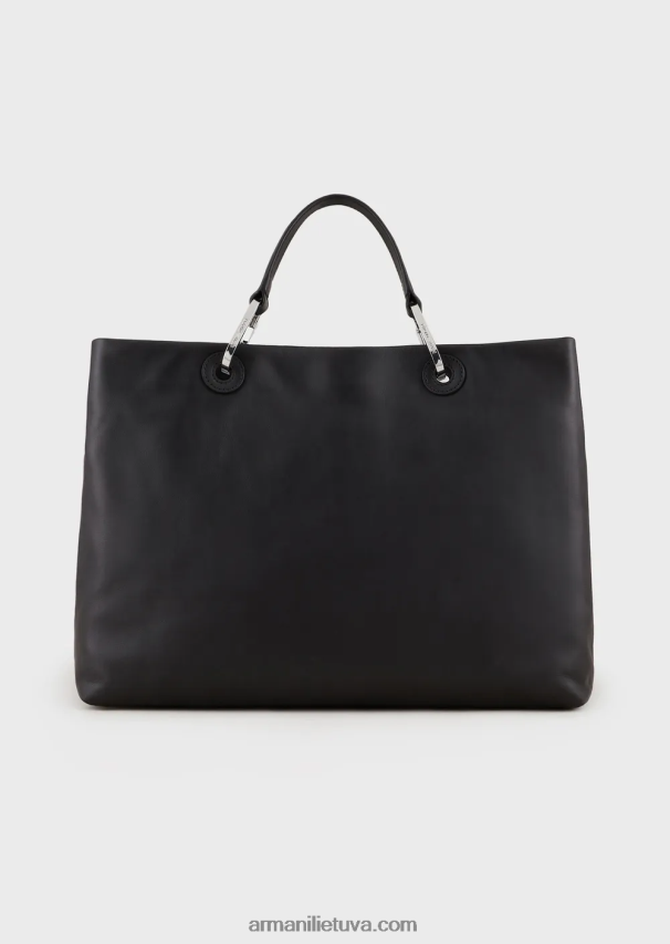 moterys juodas Armani Ekologiškos odos vidutinis myea krepšys pirkėjui 02482X716