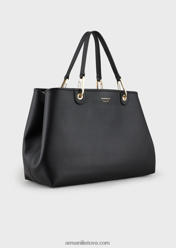 moterys juodas Armani didelis myea pirkėjo krepšys su elnio raštu 02482X688