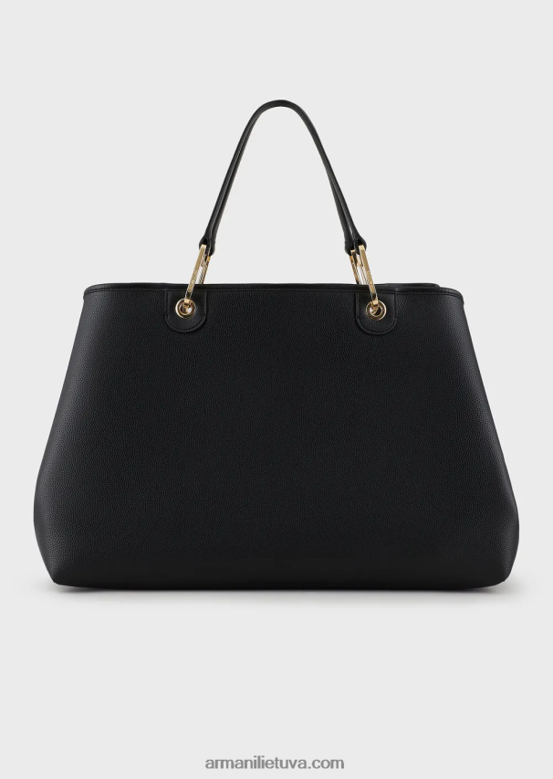 moterys juodas Armani didelis myea pirkėjo krepšys su elnio raštu 02482X688