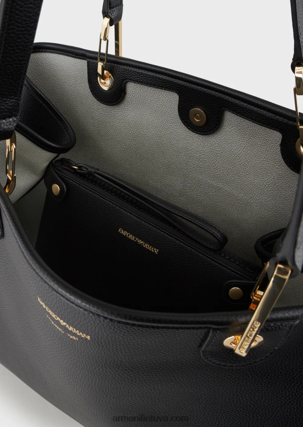 moterys juodas Armani didelis myea pirkėjo krepšys su elnio raštu 02482X688