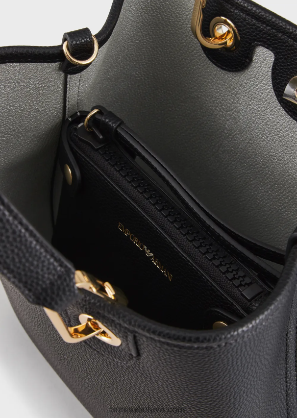 moterys juodas Armani elnio rašto myea vertikalus pirkėjo krepšys 02482X691