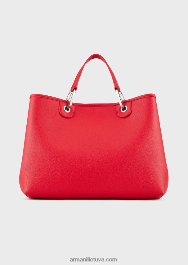 moterys koralas Armani vidutinio myea pirkėjo krepšys su elnio raštu 02482X687