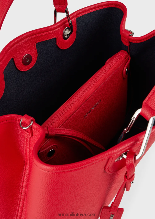 moterys koralas Armani vidutinio myea pirkėjo krepšys su elnio raštu 02482X687