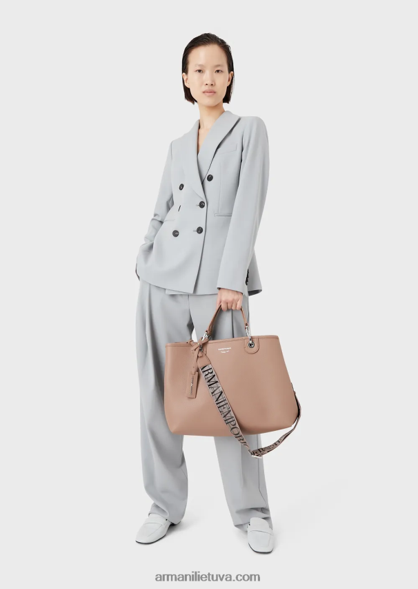 moterys kupranugaris Armani vidutinio myea pirkėjo krepšys su elnio raštu 02482X684