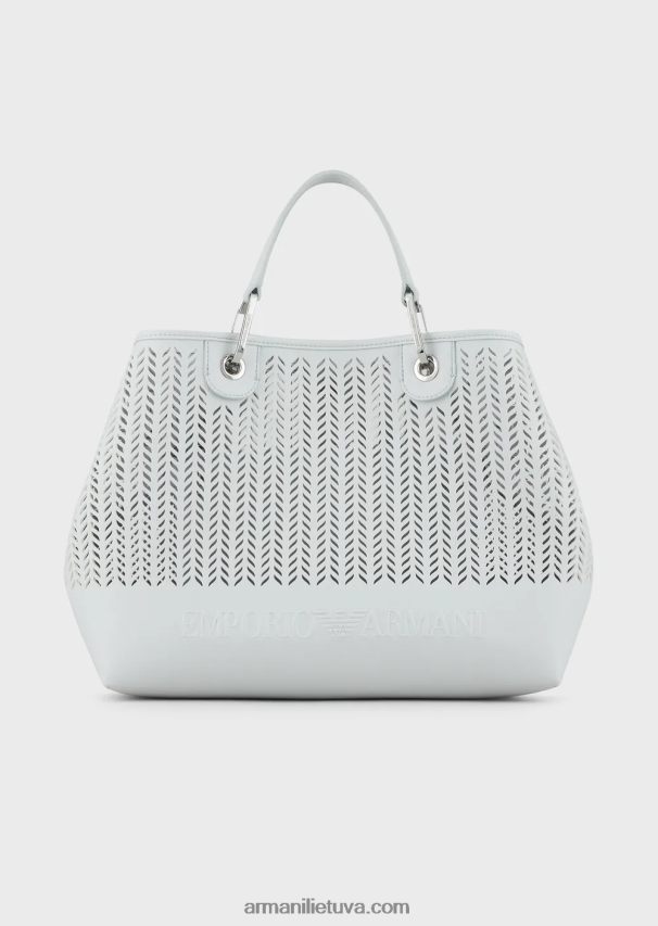 moterys ledasarmani tvarumo vertybės vidutinio myea pirkėjo krepšys su perforuotu ševrono motyvu 02482X705