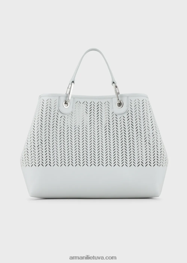 moterys ledasarmani tvarumo vertybės vidutinio myea pirkėjo krepšys su perforuotu ševrono motyvu 02482X705