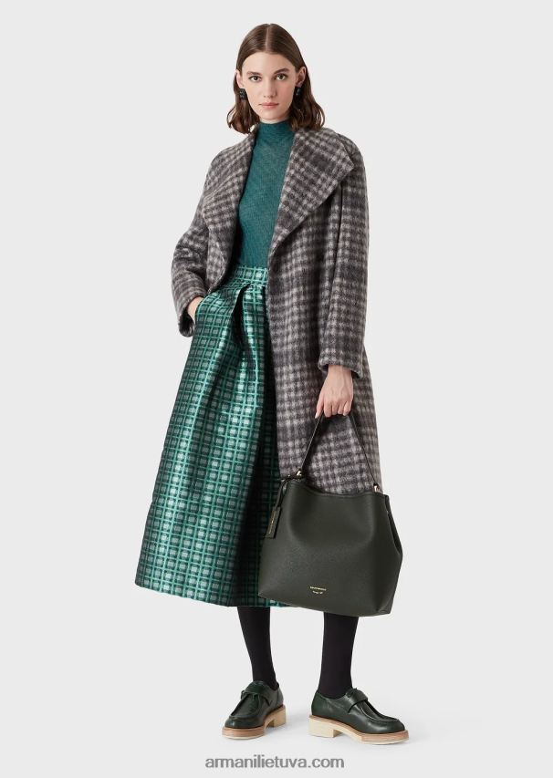 moterys miškas žalias Armani myea pečių krepšys su elnio raštu 02482X697