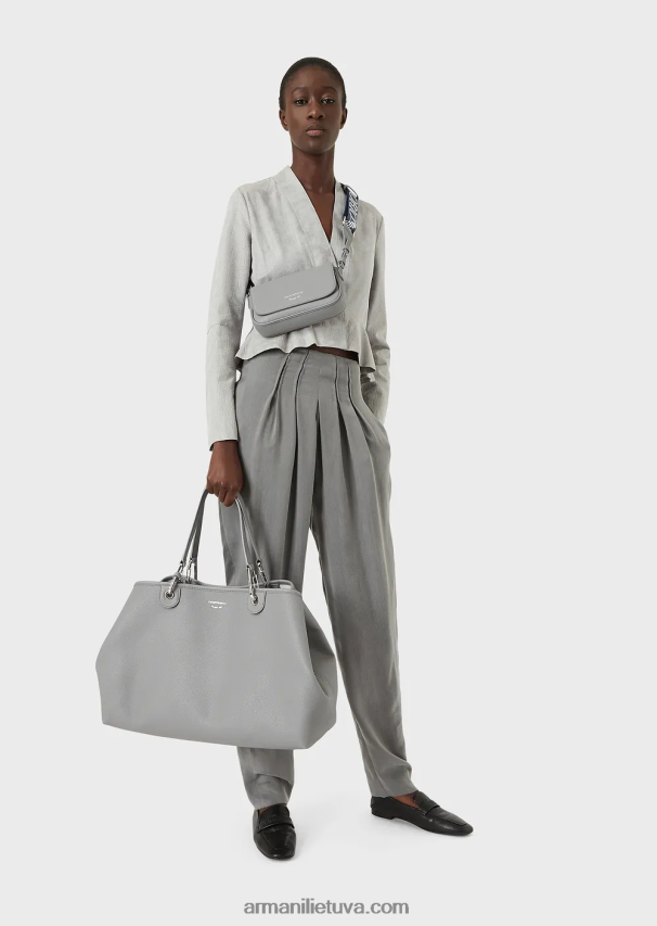 moterys pilka Armani didelis myea pirkėjo krepšys su elnio raštu 02482X690