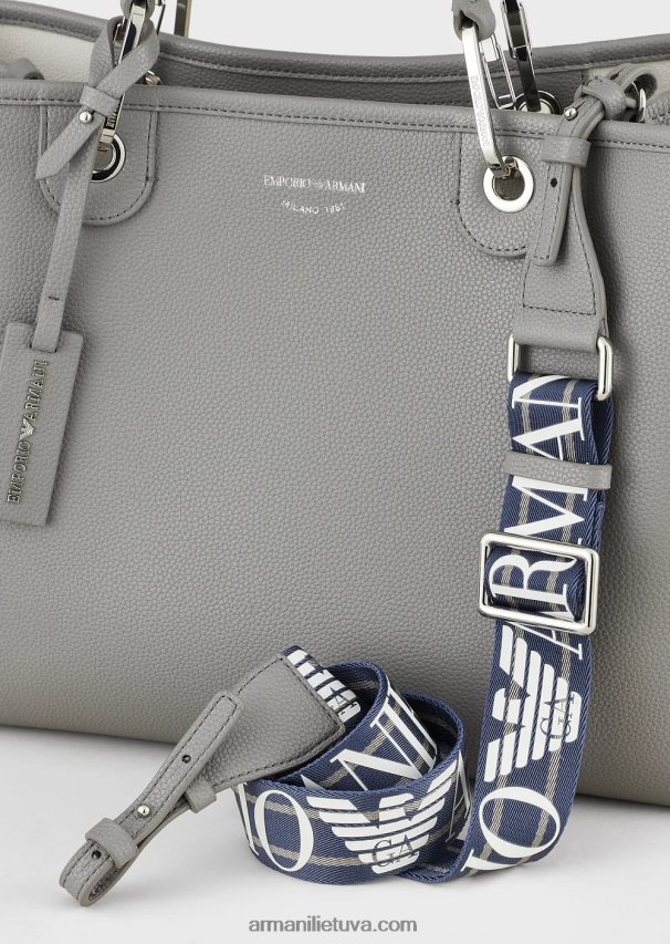 moterys pilka Armani vidutinio myea pirkėjo krepšys su elnio raštu 02482X679
