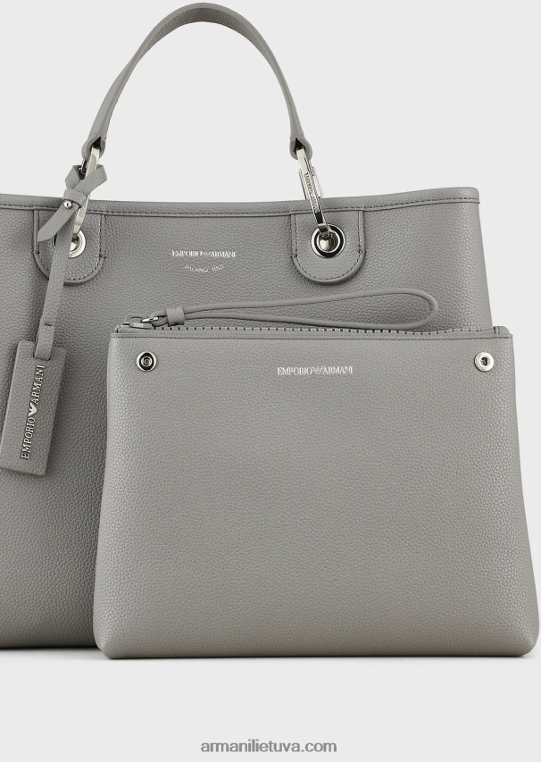 moterys pilka Armani vidutinio myea pirkėjo krepšys su elnio raštu 02482X679
