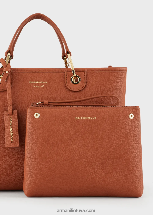 moterys pudra rausva Armani vidutinio myea pirkėjo krepšys su elnio raštu 02482X677