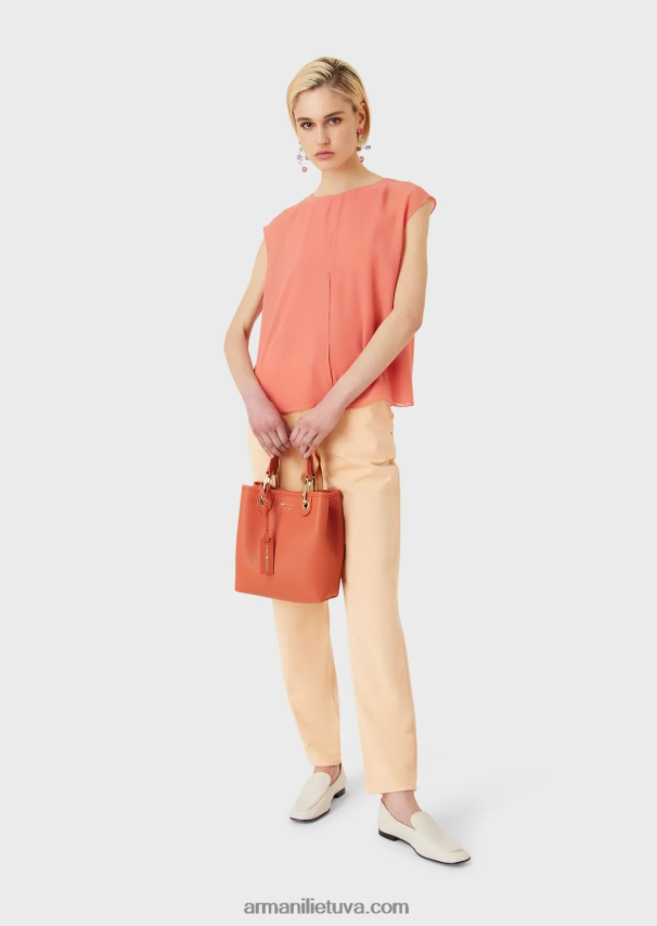 moterys rudas Armani elnio rašto myea vertikalus pirkėjo krepšys 02482X693