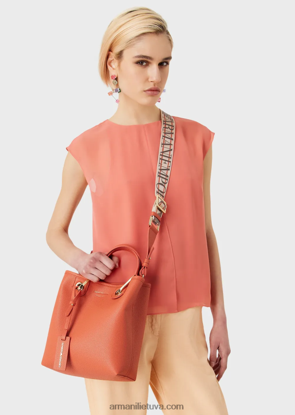 moterys rudas Armani elnio rašto myea vertikalus pirkėjo krepšys 02482X693