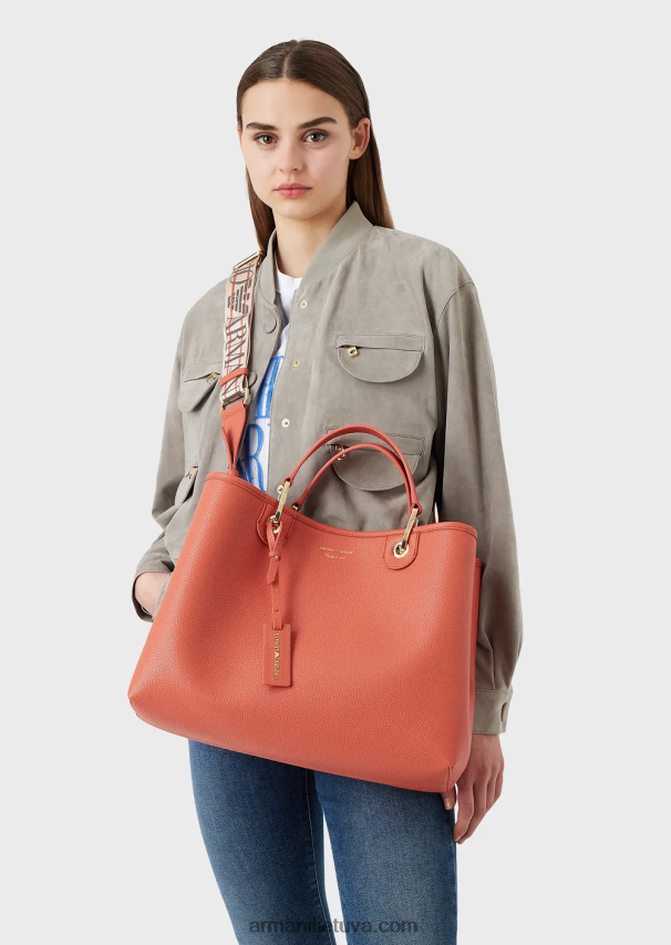 moterys rudas Armani vidutinio myea pirkėjo krepšys su elnio raštu 02482X676