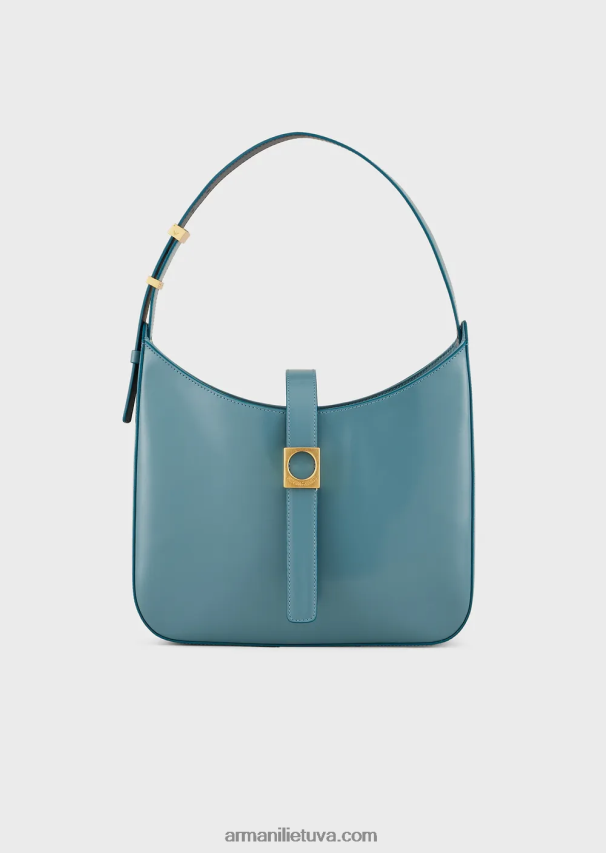 moterys naftos Armani šlifuotos odos valkatų krepšys 02482X743