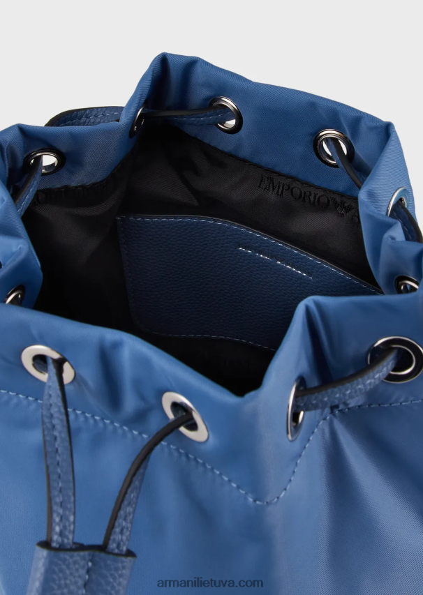 moterys žydros spalvos Armani Kelionių reikmenų perdirbtas nailoninis kibiras 02482X741