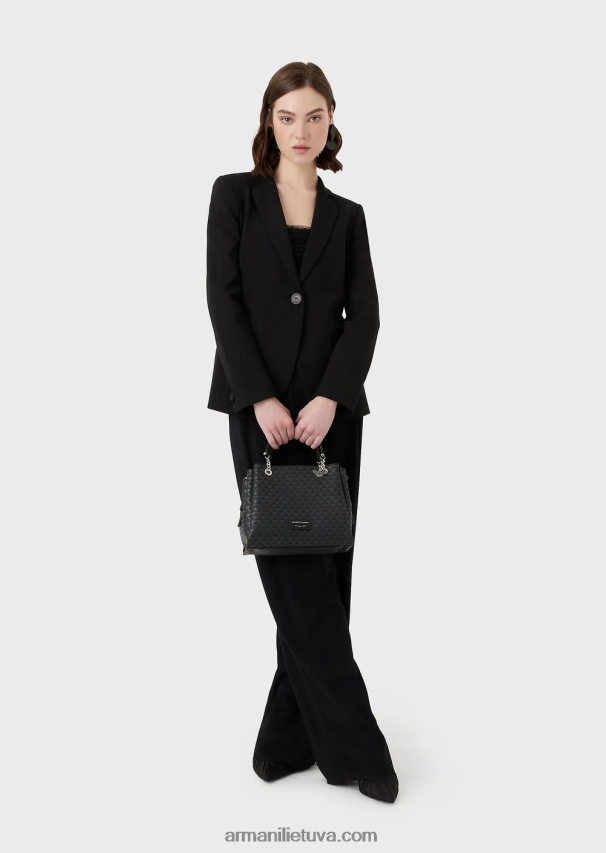 moterys modelis Armani visa erelio rankinė su erelio žavesiu 02482X733