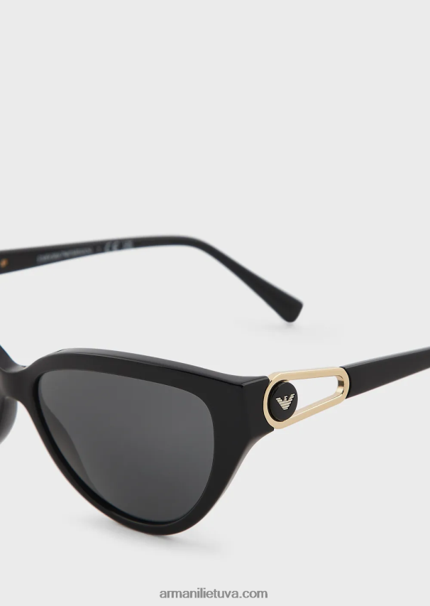 moterys juodas Armani katės akių akiniai nuo saulės 02482X951