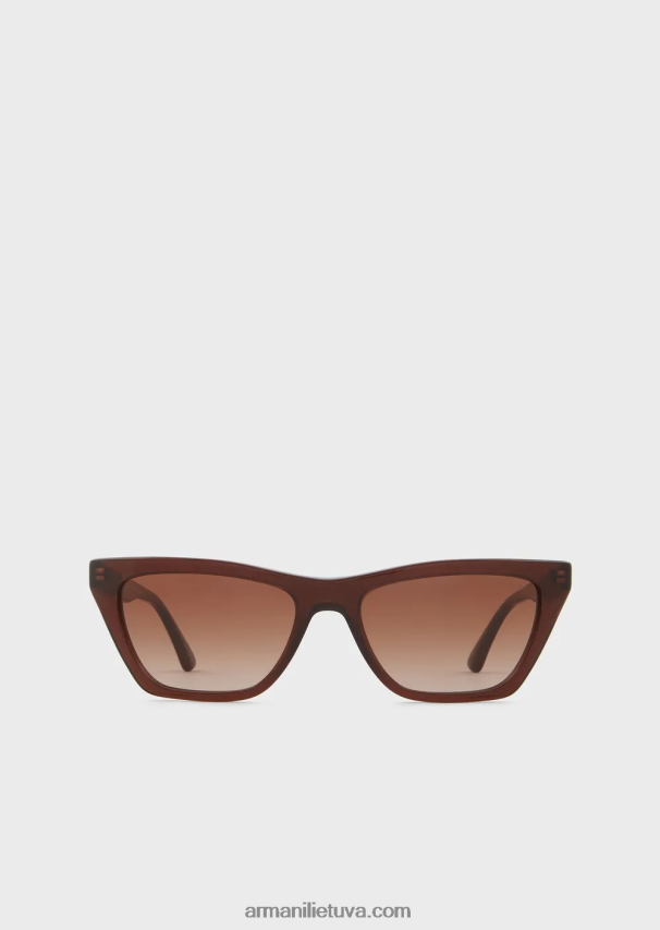 moterys rudas Armani katės akių akiniai nuo saulės 02482X937