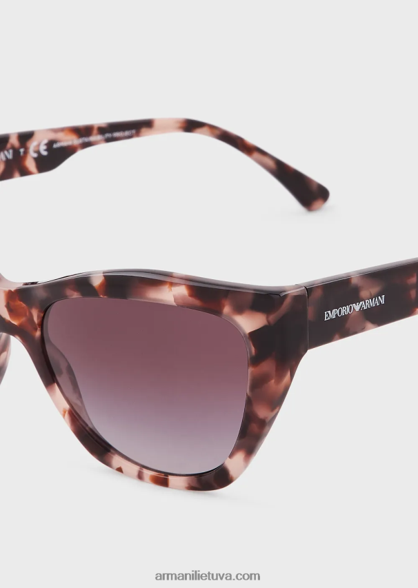 moterys rudas Armani katės akių akiniai nuo saulės 02482X972