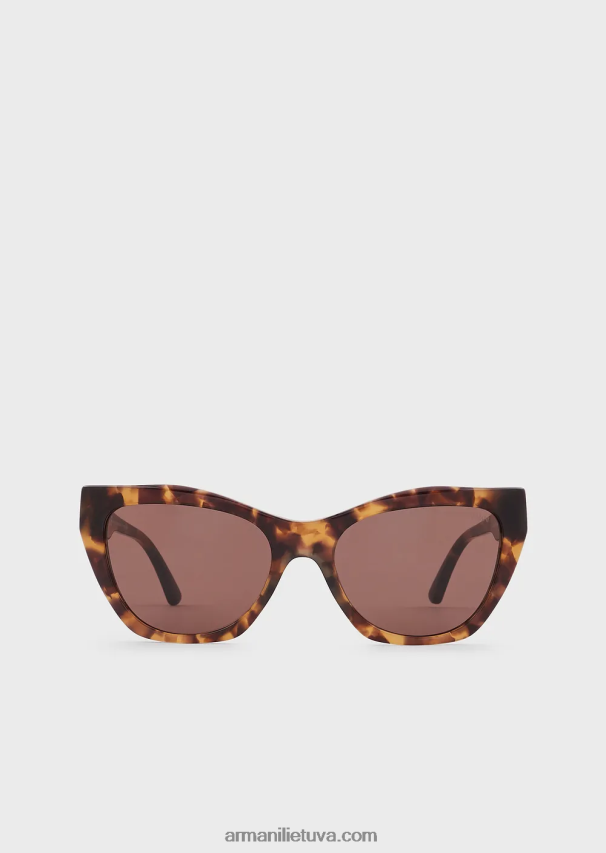 moterys rudas Armani katės akių akiniai nuo saulės 02482X973