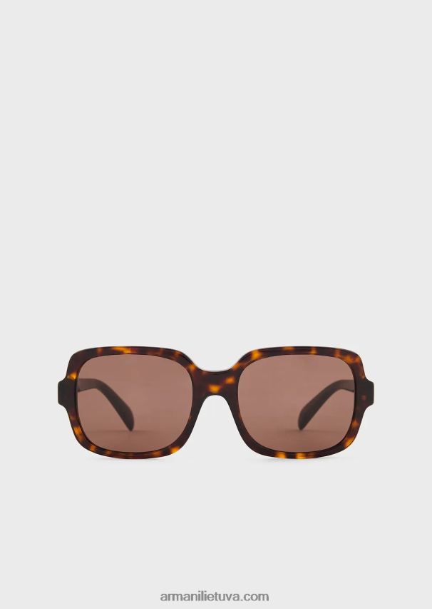 moterys rudas Armani kvadratiniai akiniai nuo saulės 02482X974
