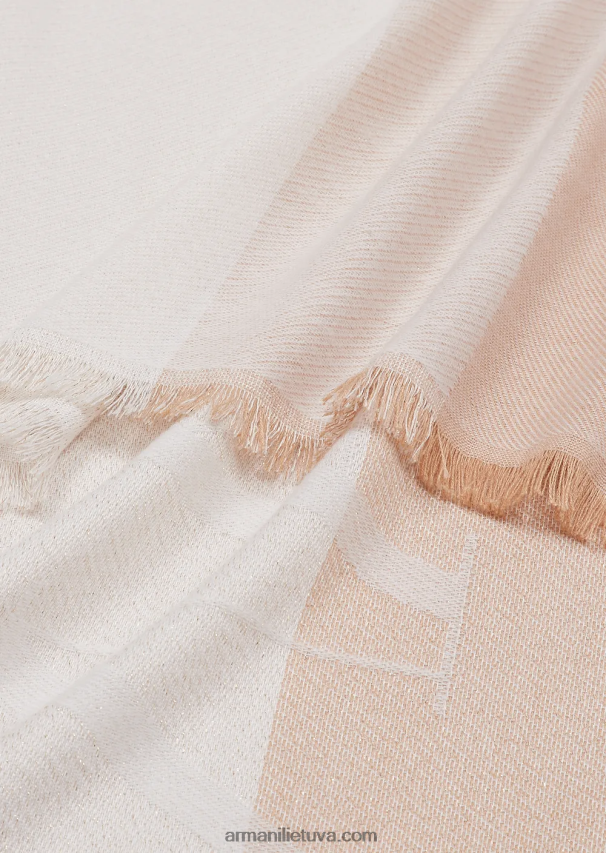 moterysArmani horizontalus dryžuotas raštas su žakardo logotipu 02482X868