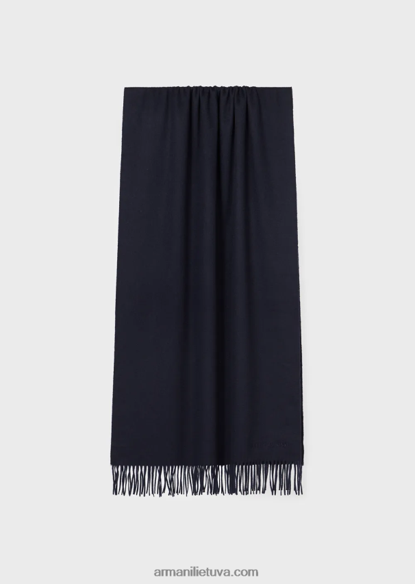 moterys tamsiai mėlyna Armani casentino kašmyro šalikas 02482X877