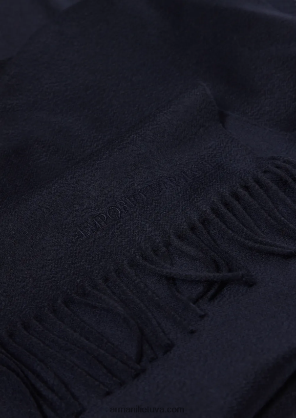 moterys tamsiai mėlyna Armani casentino kašmyro šalikas 02482X877