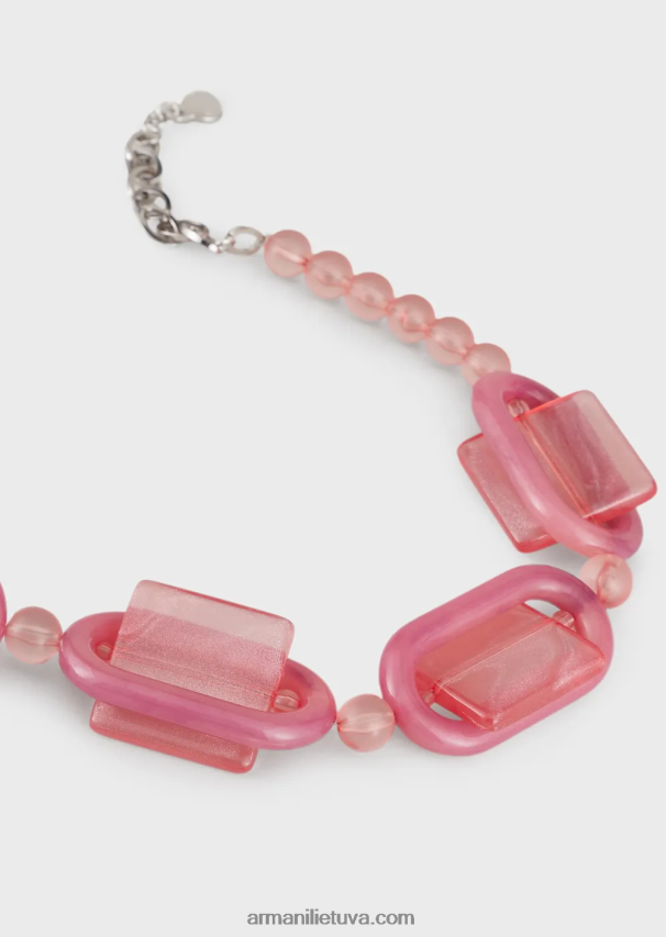 moterysArmani karoliai su organinio stiklo sferomis ir geometrinėmis detalėmis 02482X809