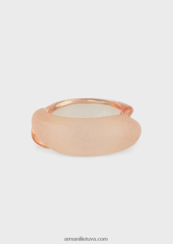 moterys nuogas Armani mišri blizgios ir matinės dervos apyrankė 02482X806