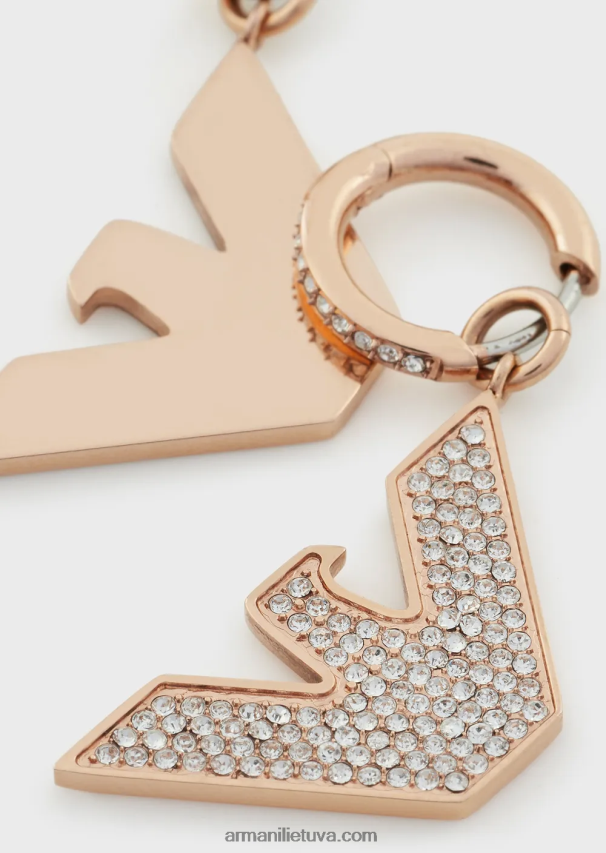 moterys rozinis auksas Armani rožinio aukso atspalvio nerūdijančio plieno auskarai 02482X799