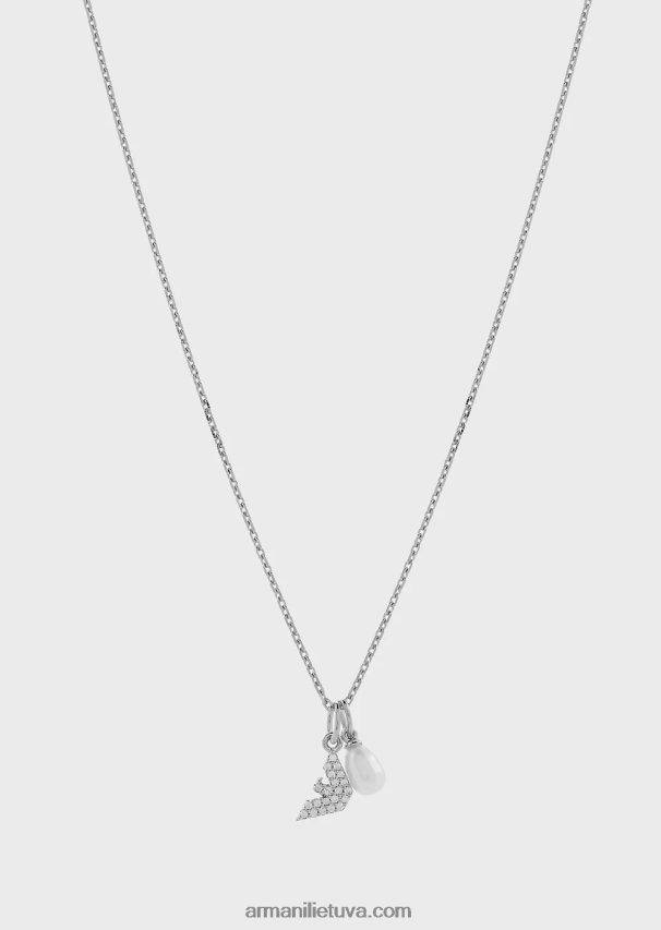 moterys sidabras Armani sterlingo sidabro pakabukas karoliai 02482X822