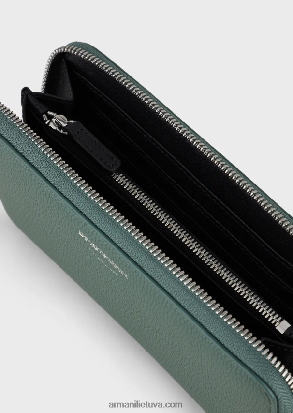 moterys žalias Armani elnio raštų myea piniginė su užtrauktuku 02482X883