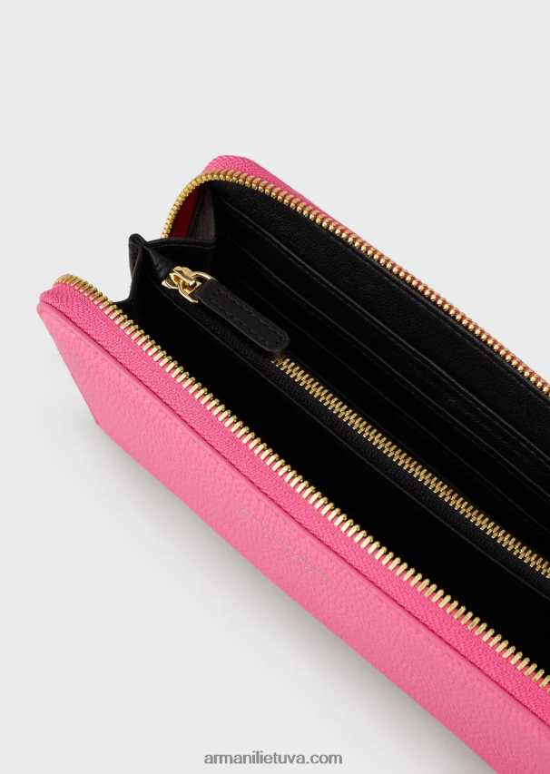 moterys fuksija Armani elnio raštų myea piniginė su užtrauktuku 02482X903