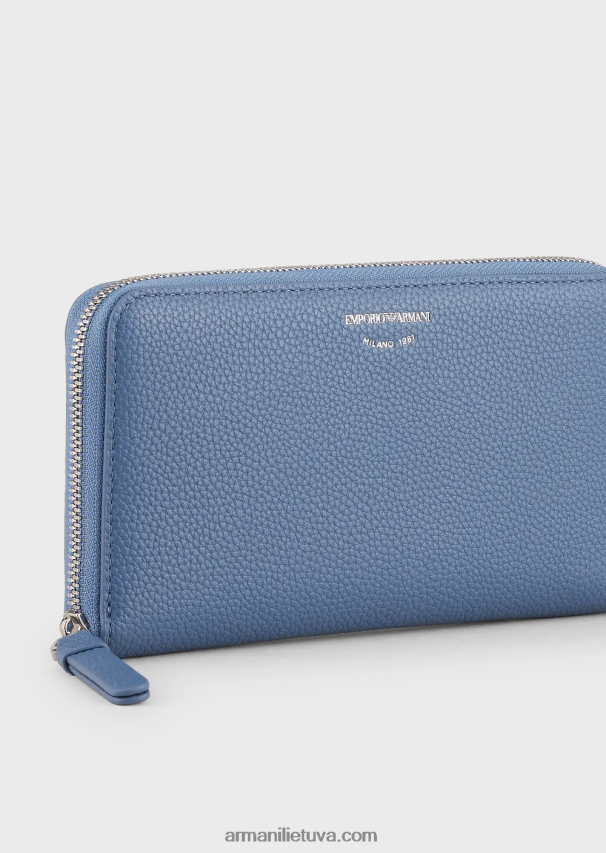 moterys mėlyna Armani elnio raštų myea piniginė su užtrauktuku 02482X886