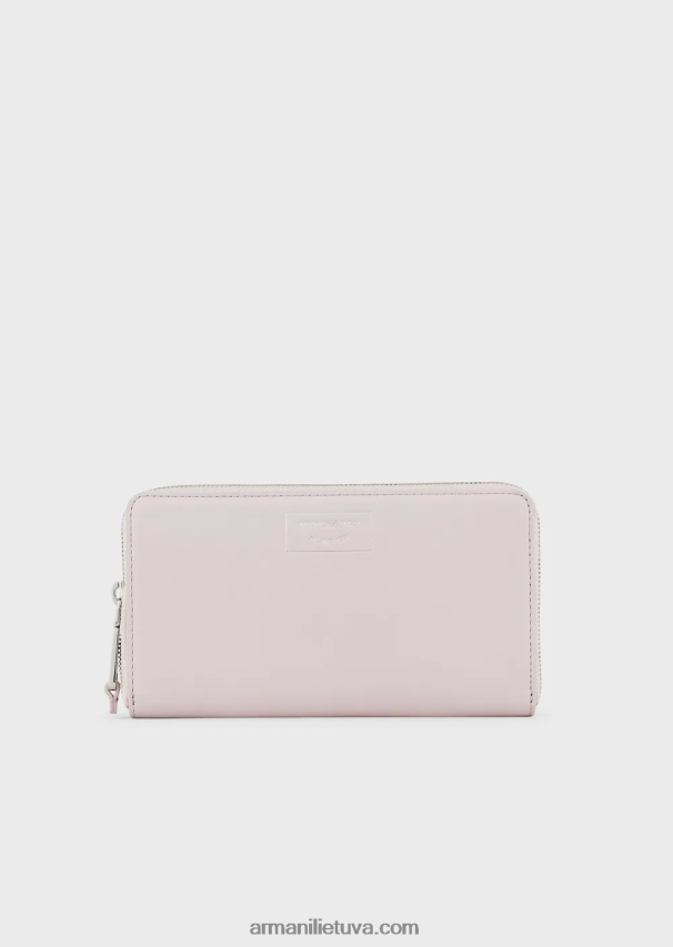 moterys rožinis Armani maža užtrauktuku užsegama myea piniginė iš ekologiškos odos 02482X894
