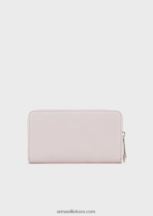 moterys rožinis Armani maža užtrauktuku užsegama myea piniginė iš ekologiškos odos 02482X894