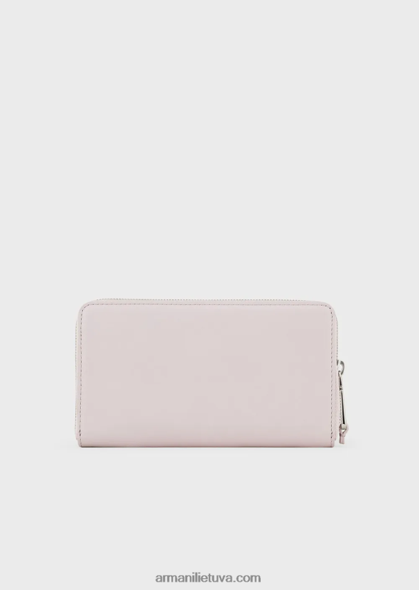 moterys rožinis Armani maža užtrauktuku užsegama myea piniginė iš ekologiškos odos 02482X894