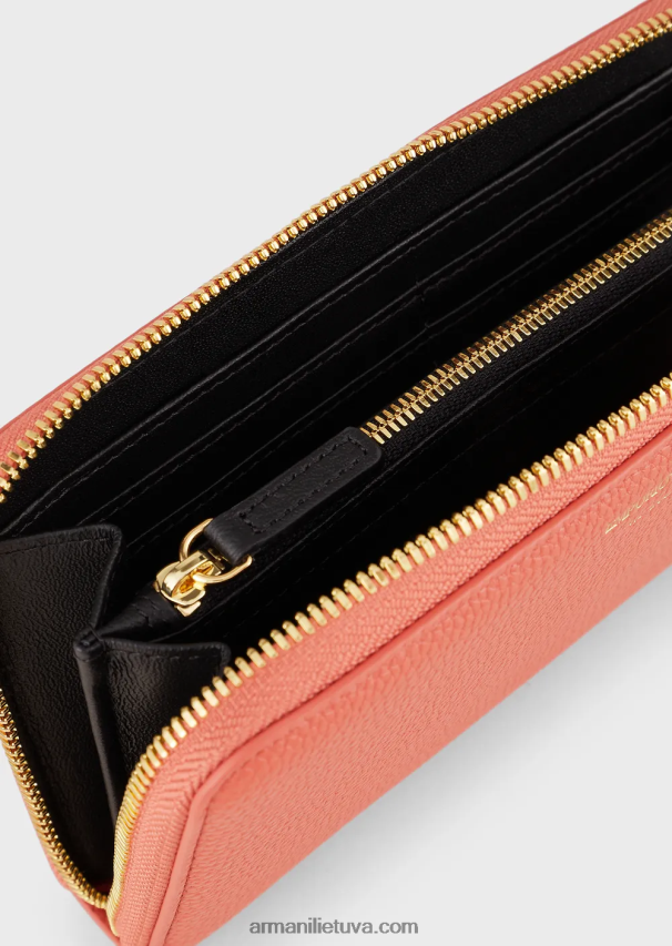 moterys rudas Armani elnio raštų myea piniginė su užtrauktuku 02482X901