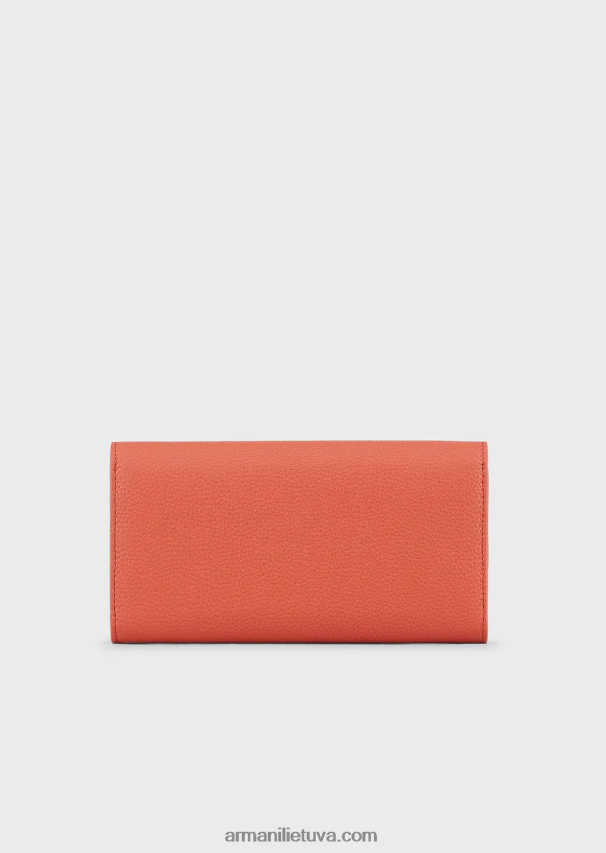 moterys rudas Armani myea piniginė su elnio rašto atvartu 02482X905