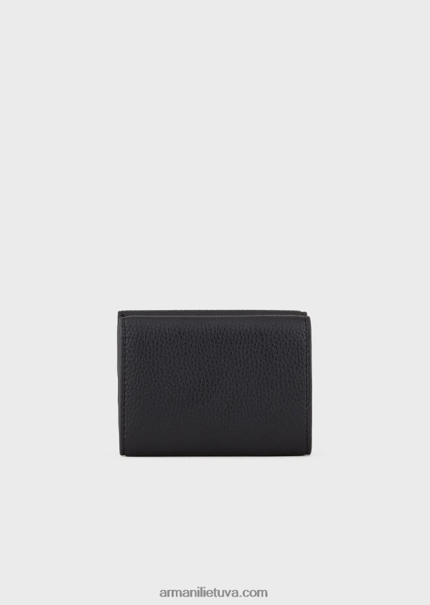 moterys tamsiai mėlyna Armani myea trifold piniginė su elnio raštu 02482X896