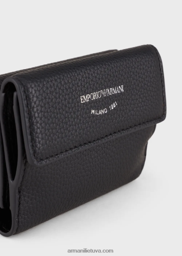 moterys tamsiai mėlyna Armani myea trifold piniginė su elnio raštu 02482X896