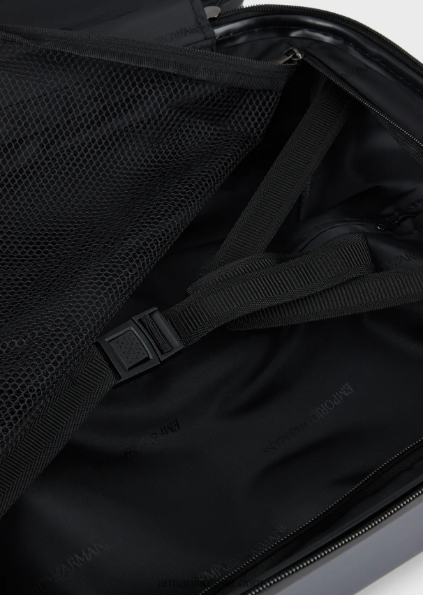 moterys tamsiai mėlyna Armani abs rankinio bagažo krepšys su dideliu reljefiniu ereliu 02482X765